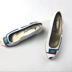 Margaret J. Peep Toe Espadrilles